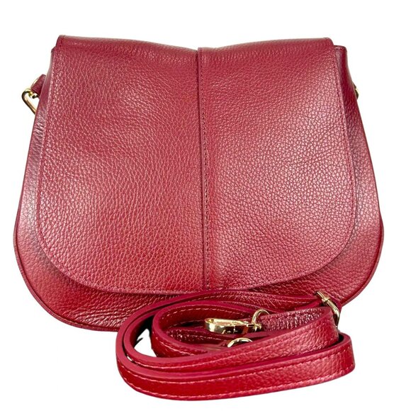 Women’s Handbag Designer Italian Leather – Nany Red - Picture 1 of 8